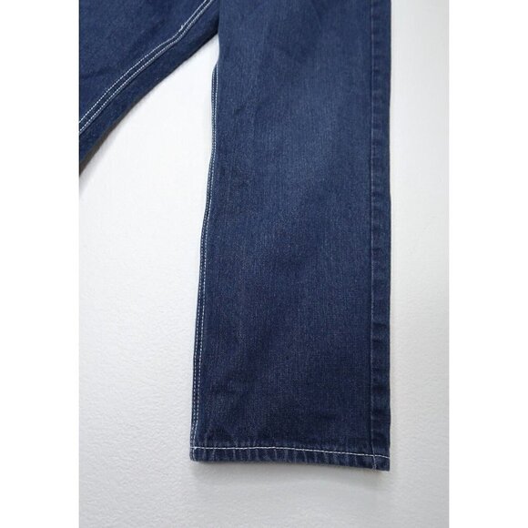 Vintage Akademiks Jeans Dark Wash Blue Denim Men's 30x25 Y2K Streetwear Hip Hop - Picture 5 of 11